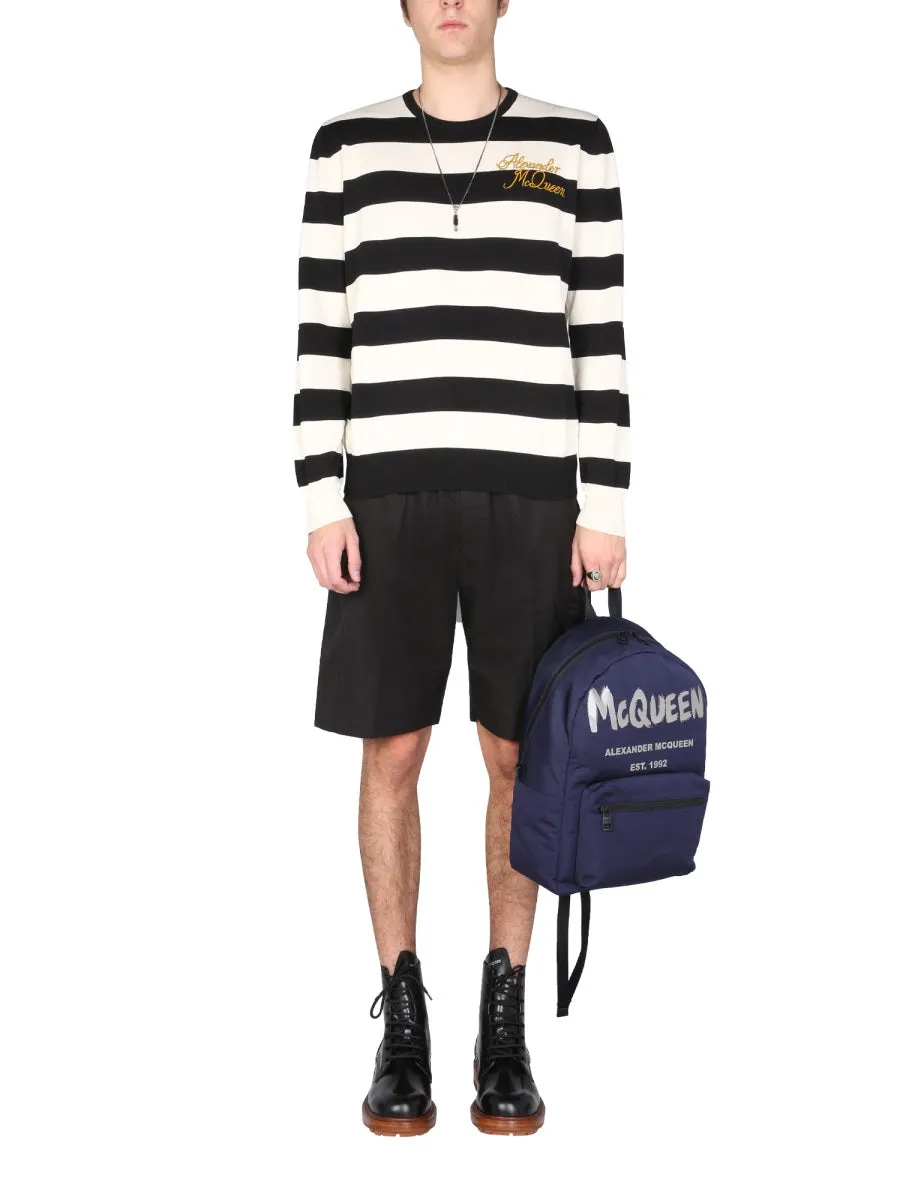 Alexander McQueen Striped Crewneck Jumper