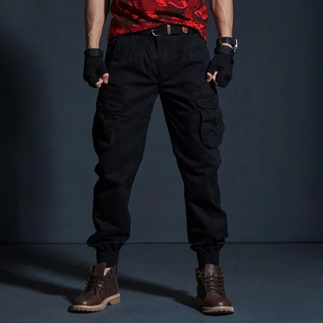 Angelo Ricci™ Cargo Military Style Elasticity Pants