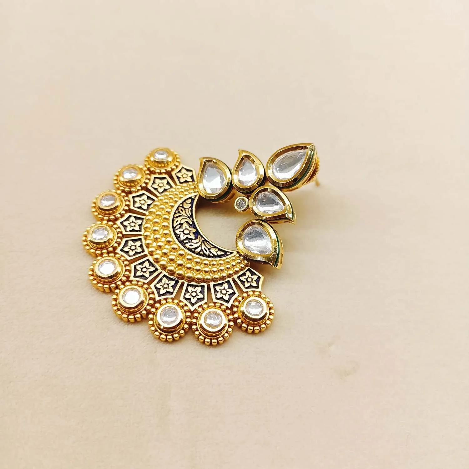 Anuja Gold Plated Kundan Earrings