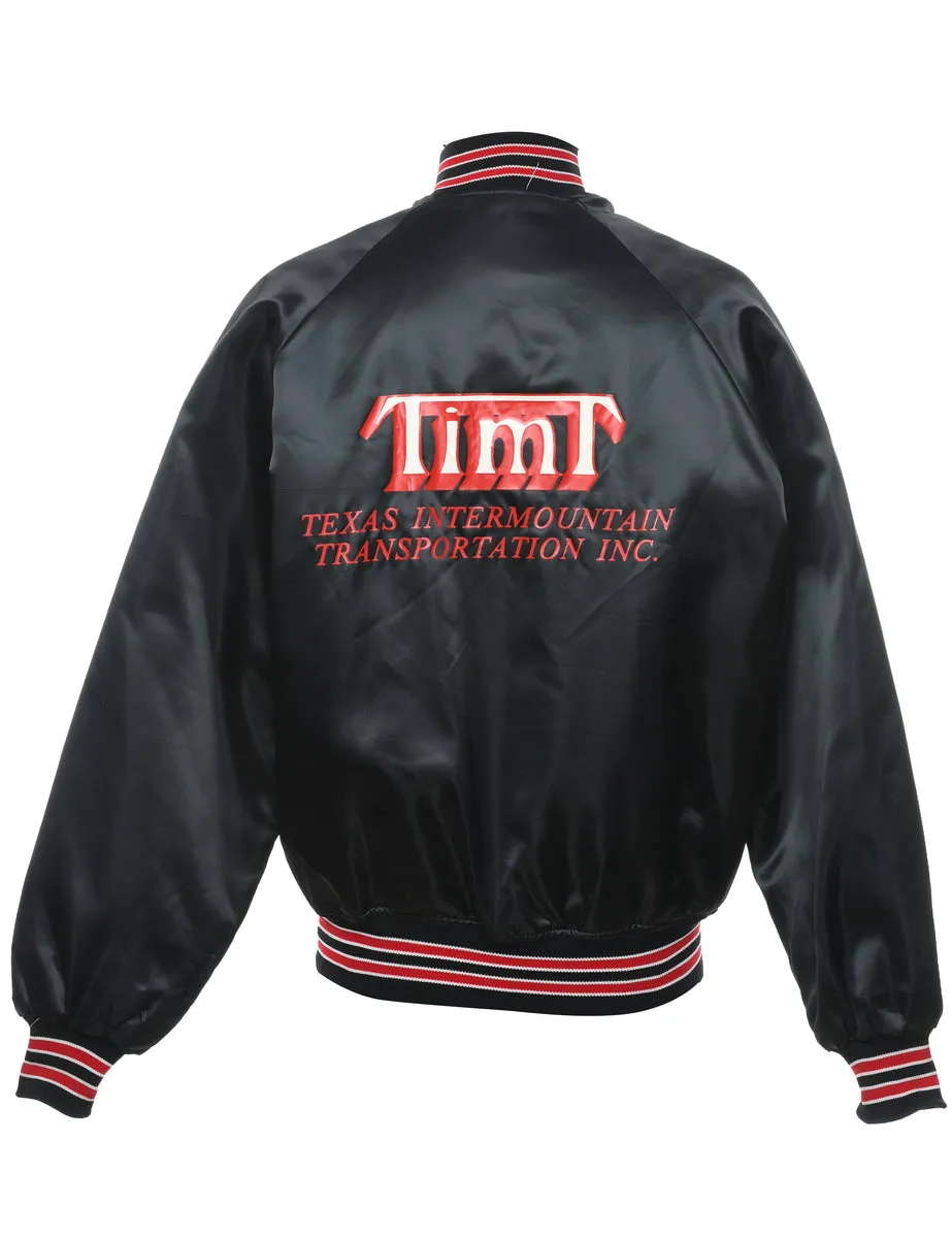 Black & Red Bomber Jacket - M