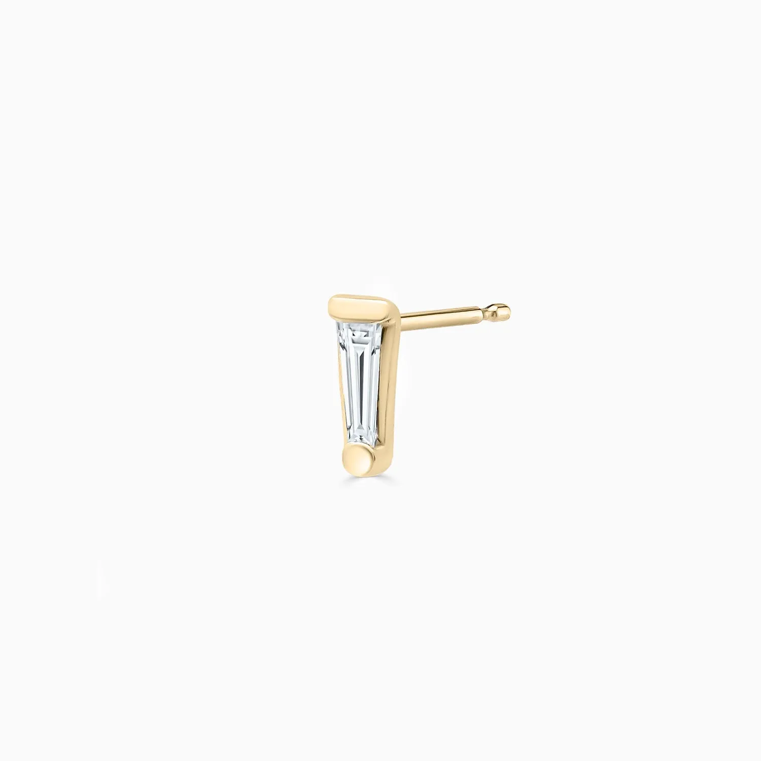 Mini Tapered Baguette Diamond Studs