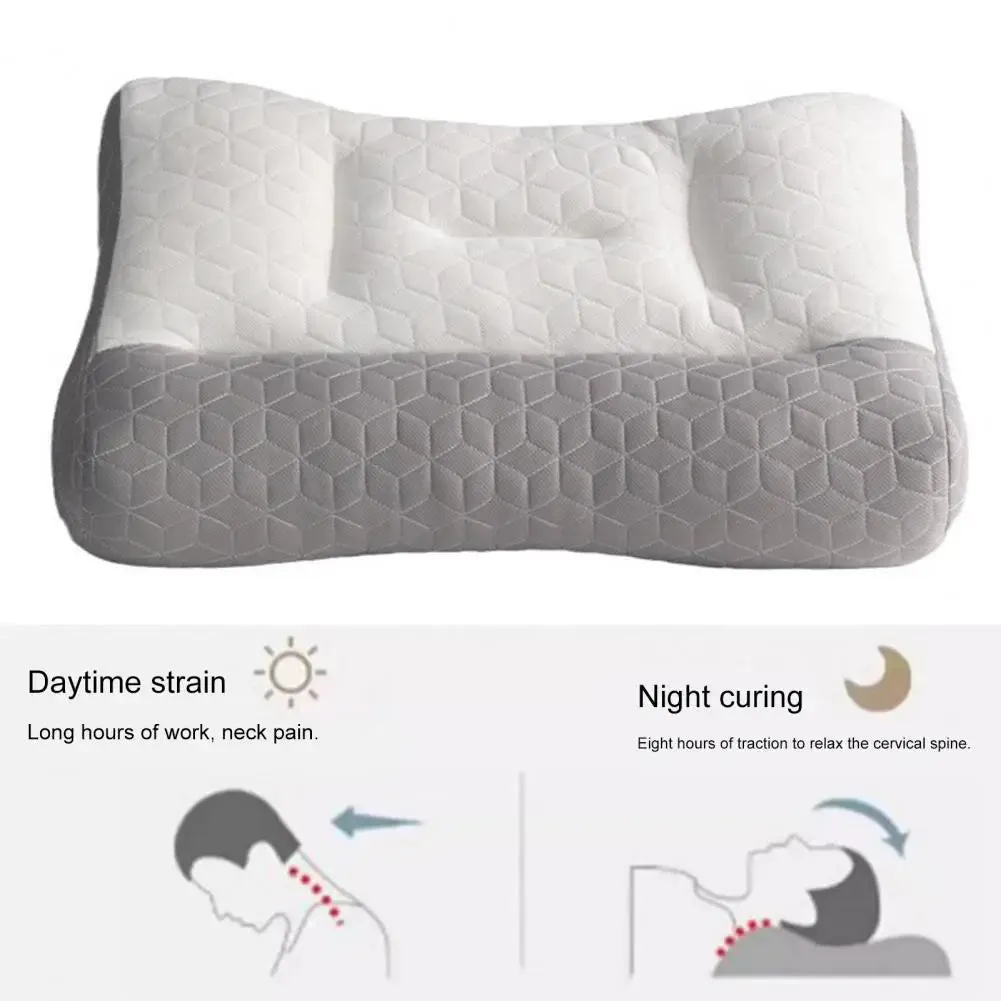 Premium Slow Rebound Breathable Cotton Neck Pillow for Pain Relief – Ergonomic Cervical Support for Optimal Sleep Comfort
