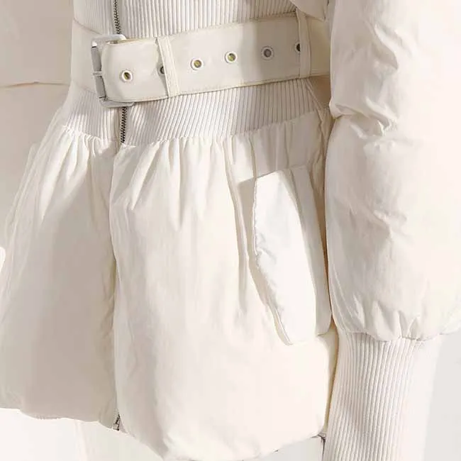 Women's Puffer Jacket Thickened Winter Turtleneck Puffer Parka Coats